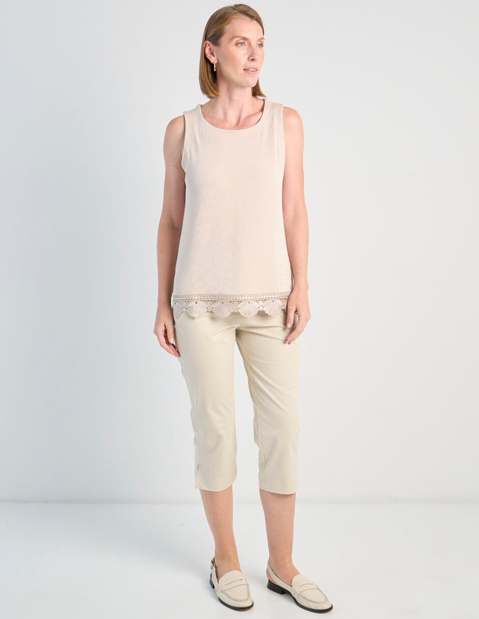 Pantalón capri straight para mujer 3
