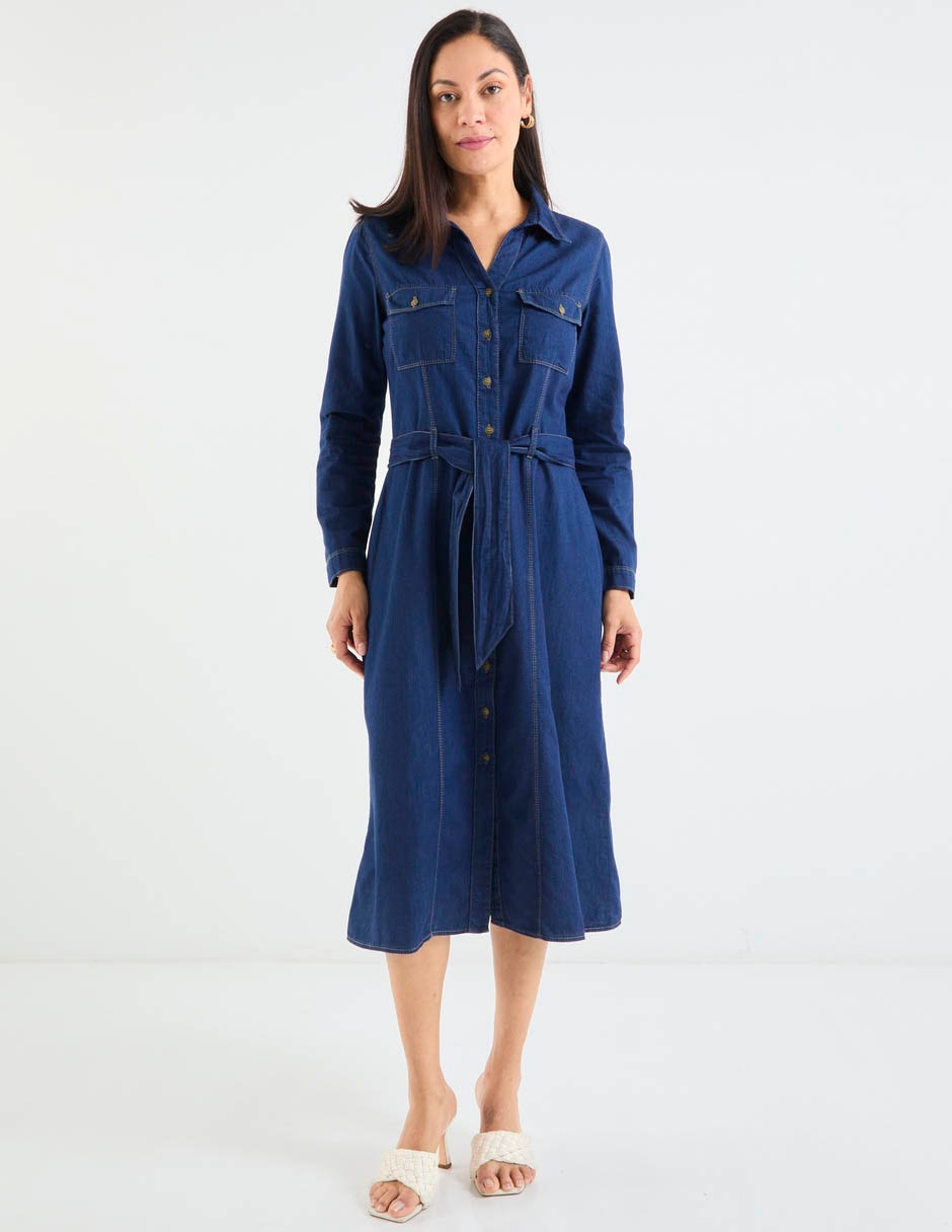 Vestido midi casual para mujer Vestido midi casual para mujer