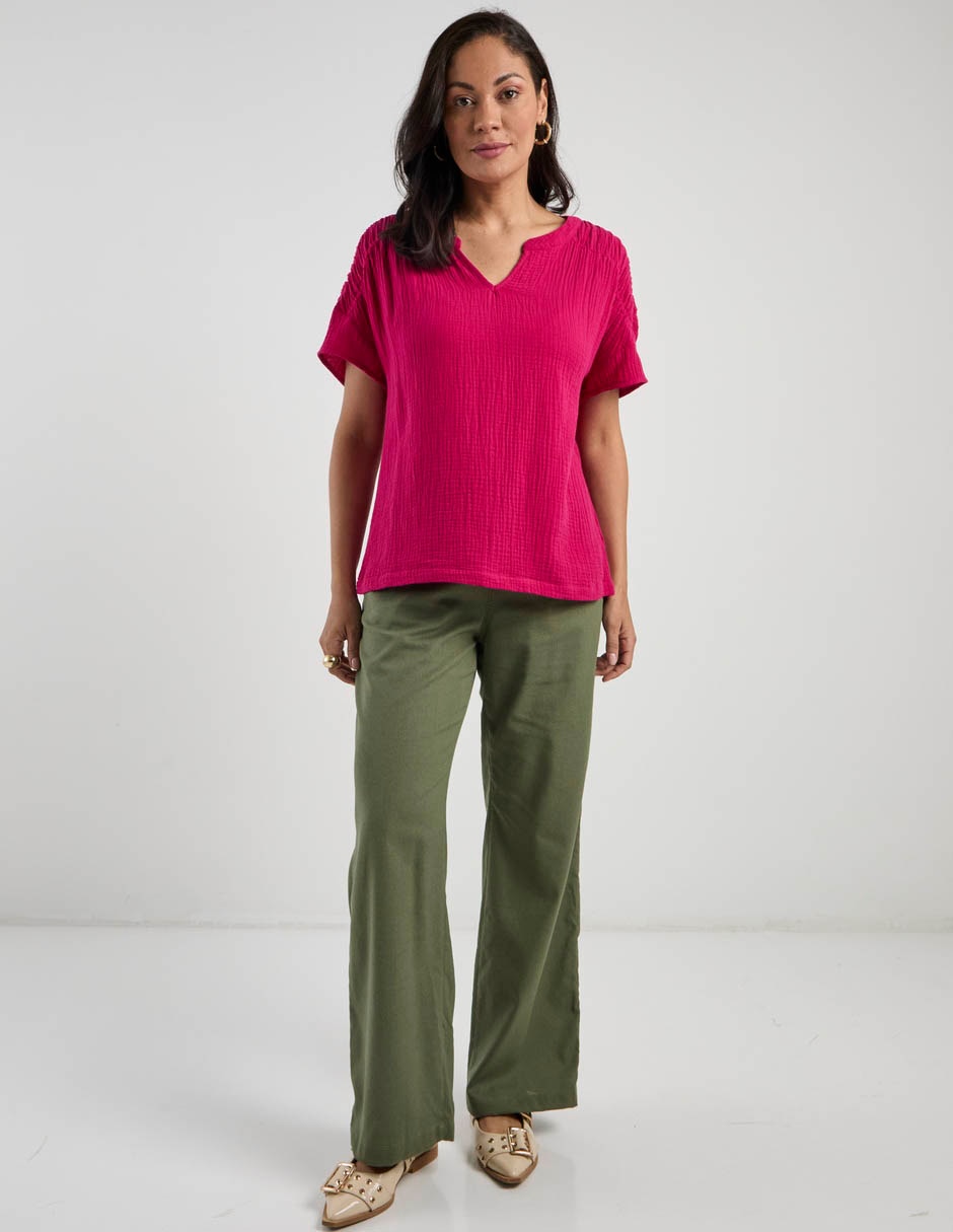 Pantalón relaxed straight para mujer 7