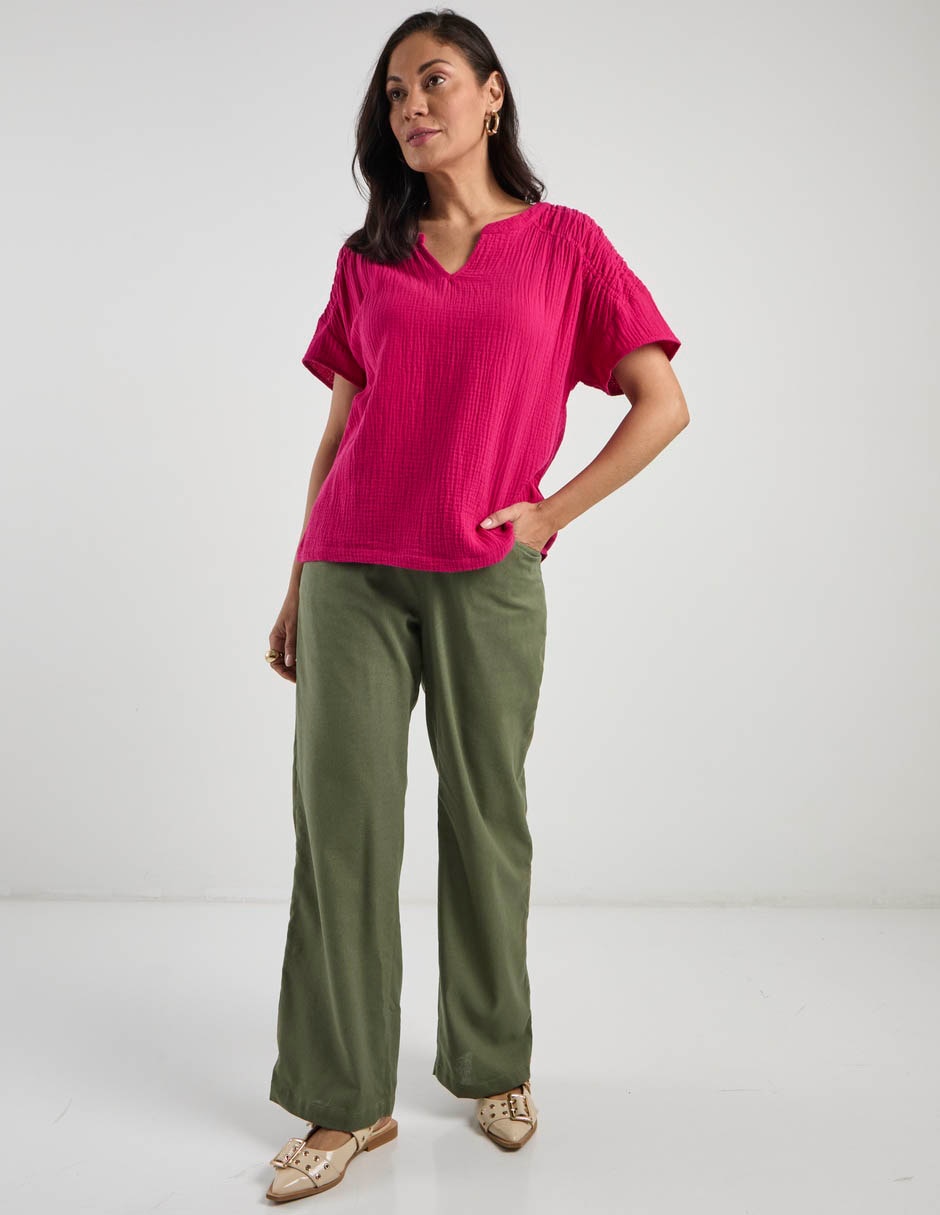 Pantalón relaxed straight para mujer 8