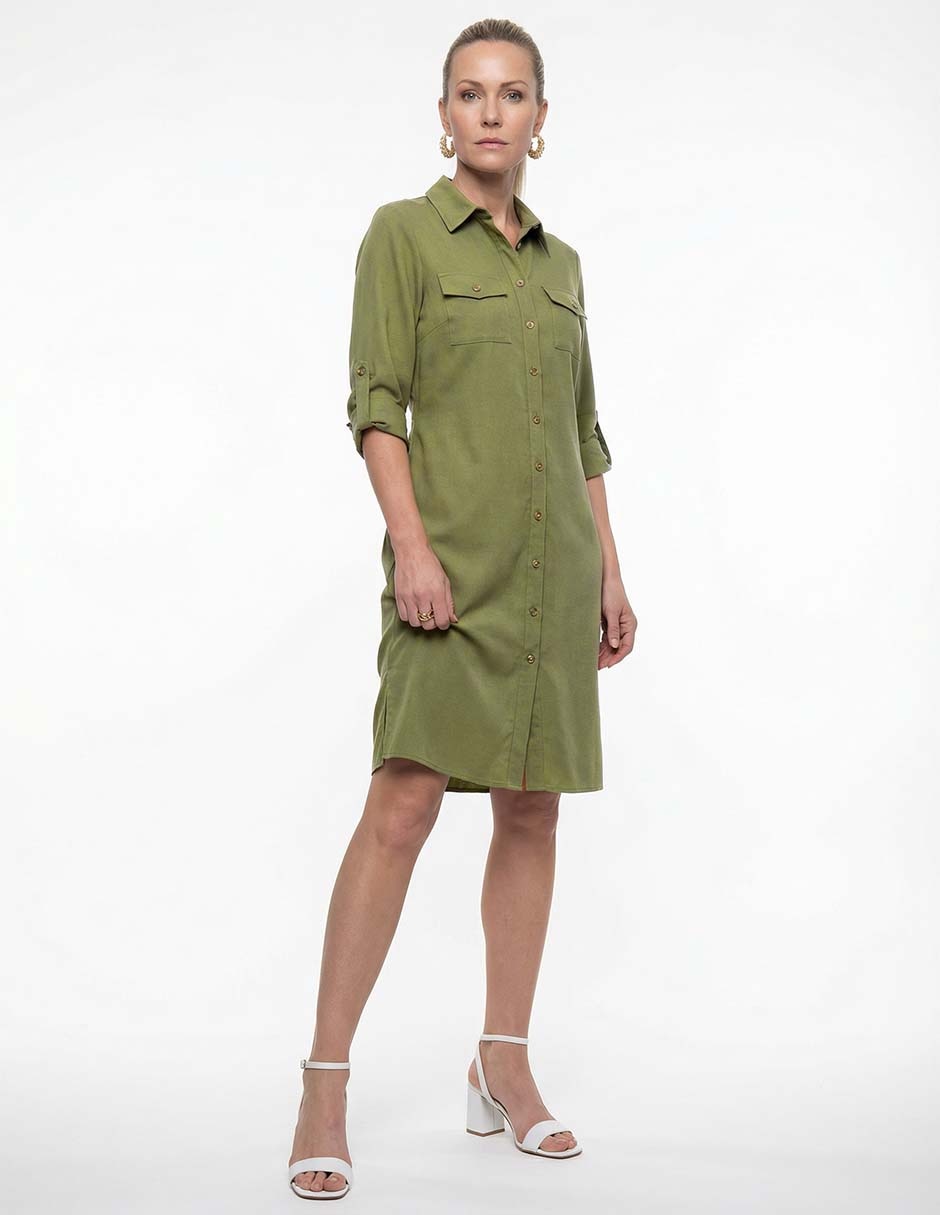 Vestido midi casual para mujer
