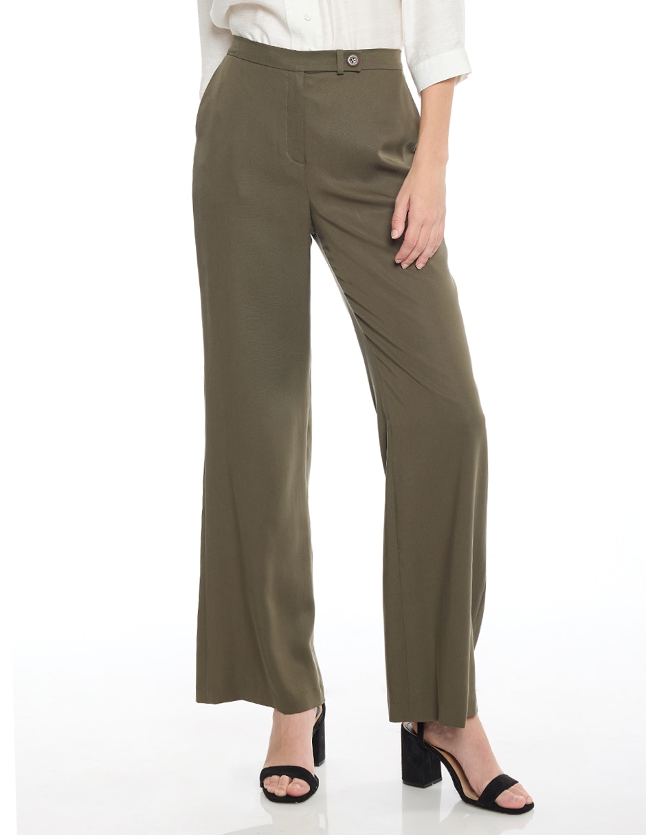 Pantalón de vestir amplio para mujer Pantalón de vestir amplio para mujer