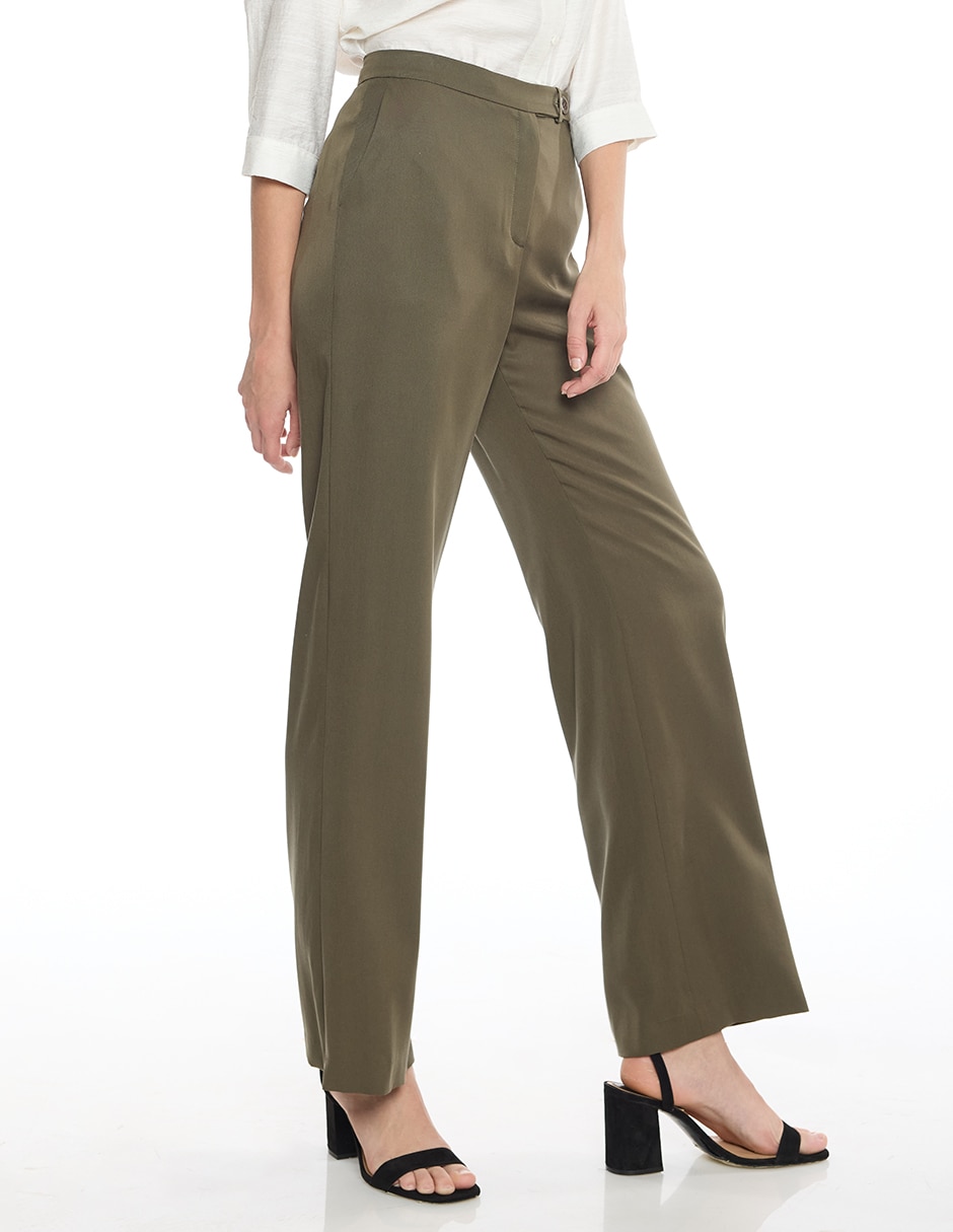 Pantalón de vestir amplio para mujer 4