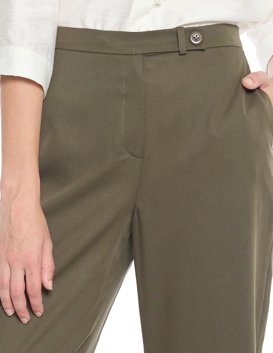 Pantalón de vestir amplio para mujer 2