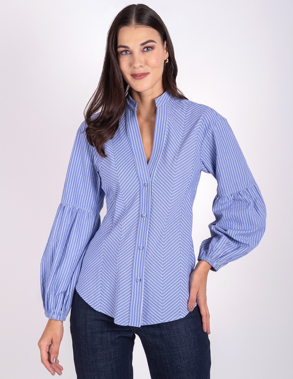 Blusa manga larga para mujer
