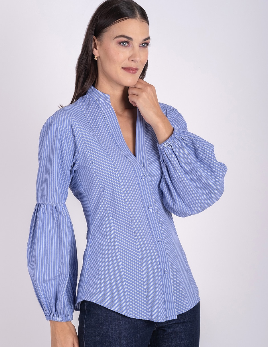 Blusa manga larga para mujer