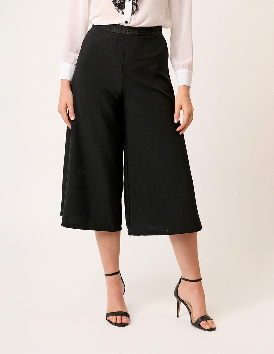 Pantalón coulotte amplio para mujer Pantalón coulotte amplio para mujer