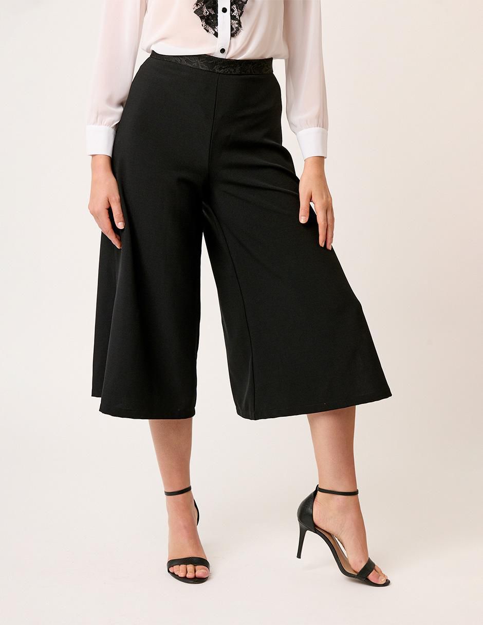 Pantalón coulotte amplio para mujer 7
