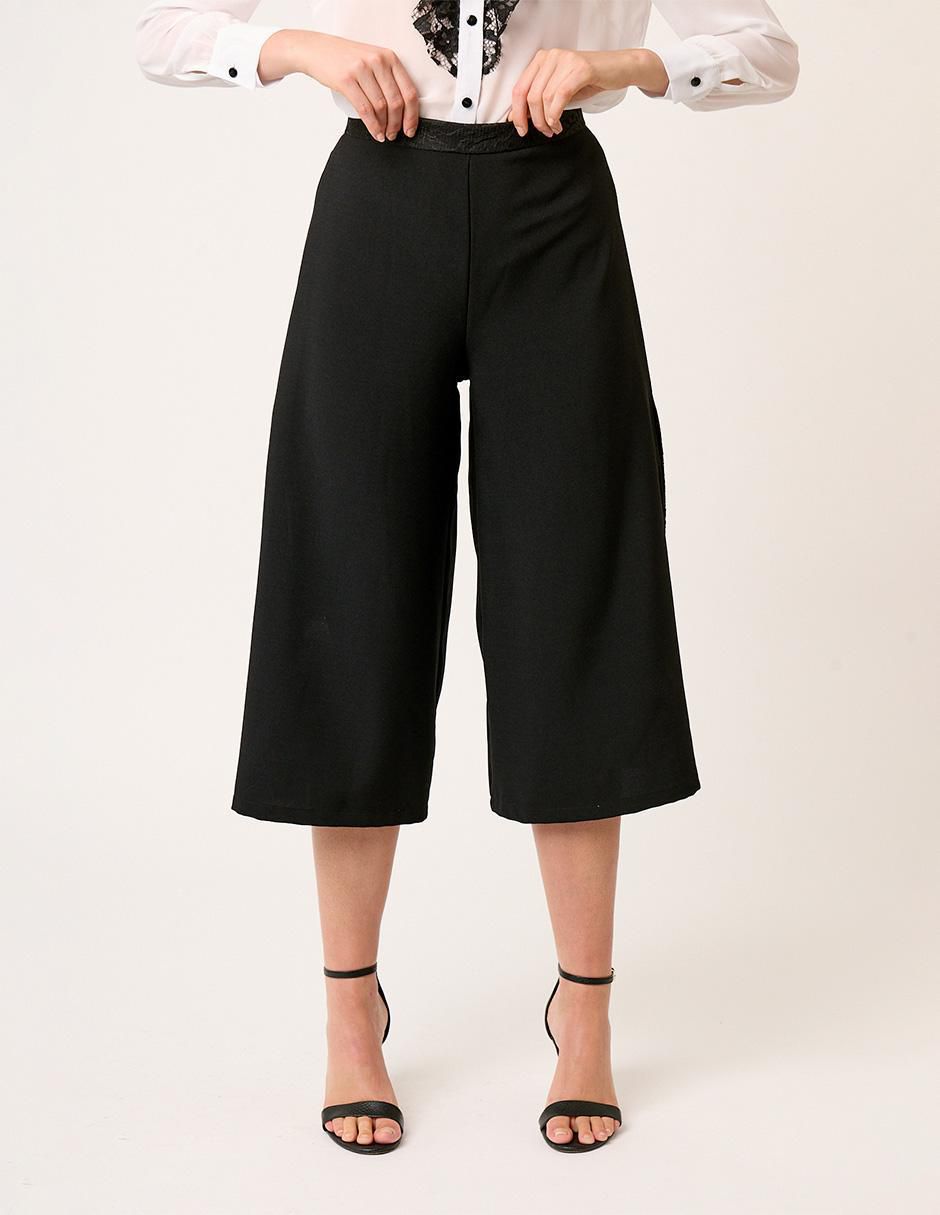 Pantalón coulotte amplio para mujer