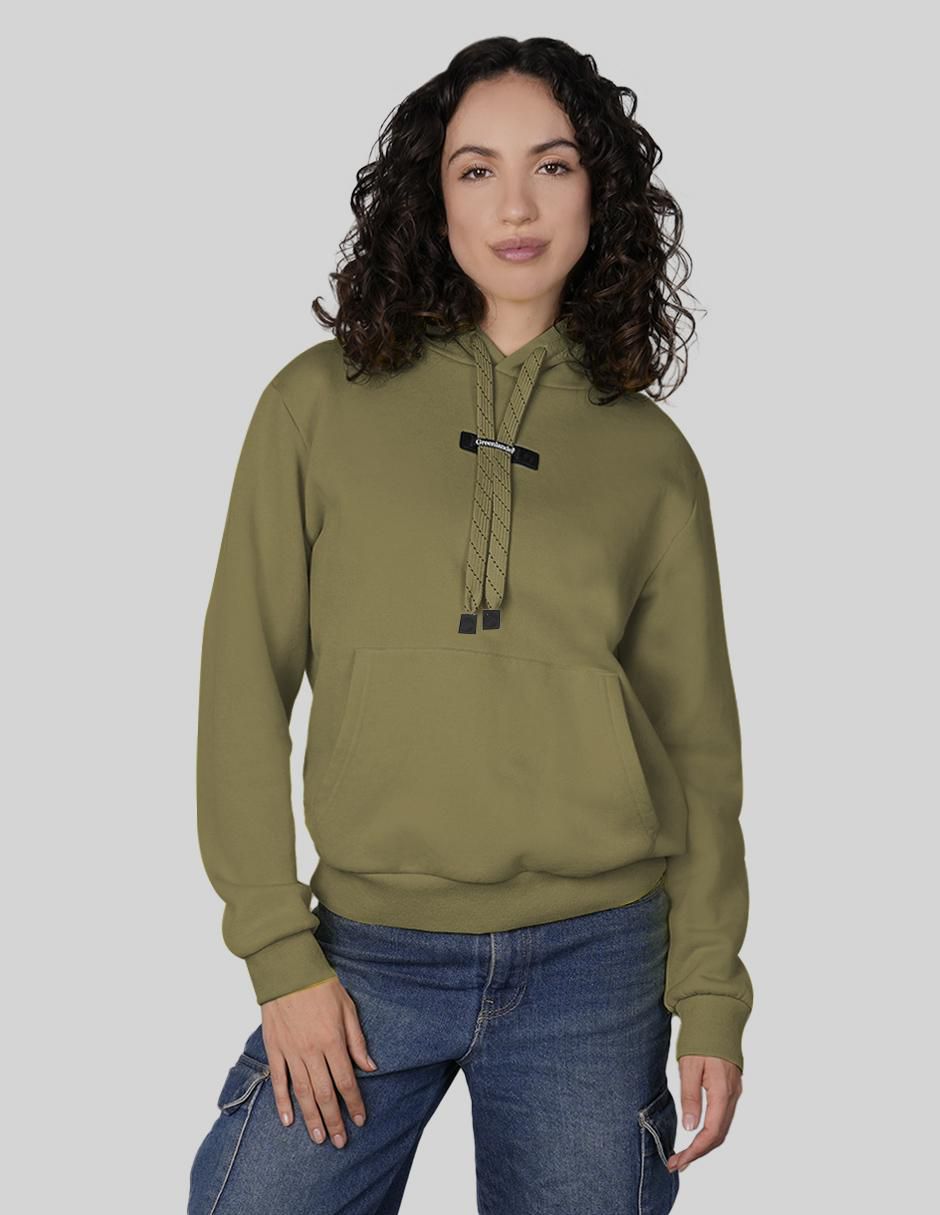 Sudadera con capucha y bolsa para mujer 1