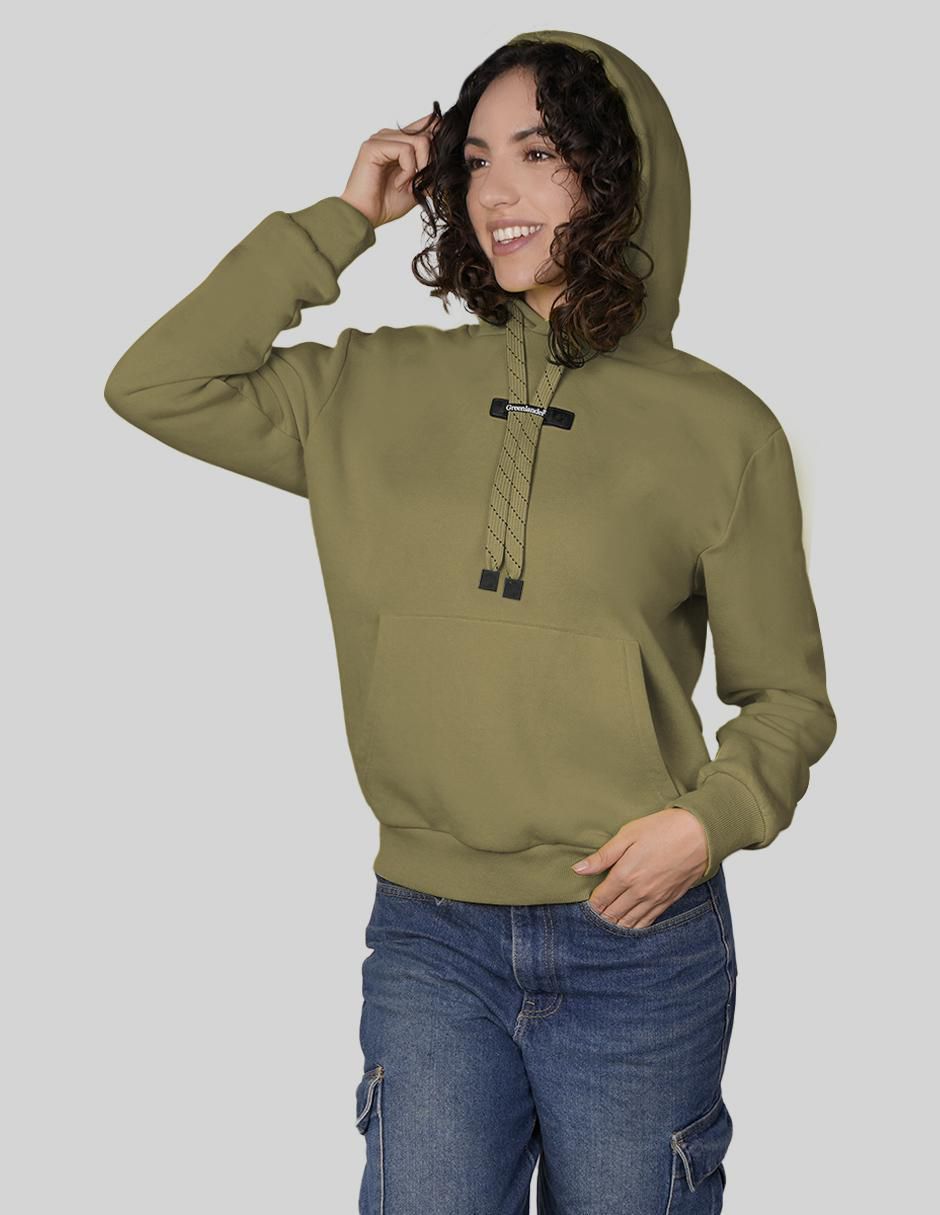 Sudadera con capucha y bolsa para mujer 4