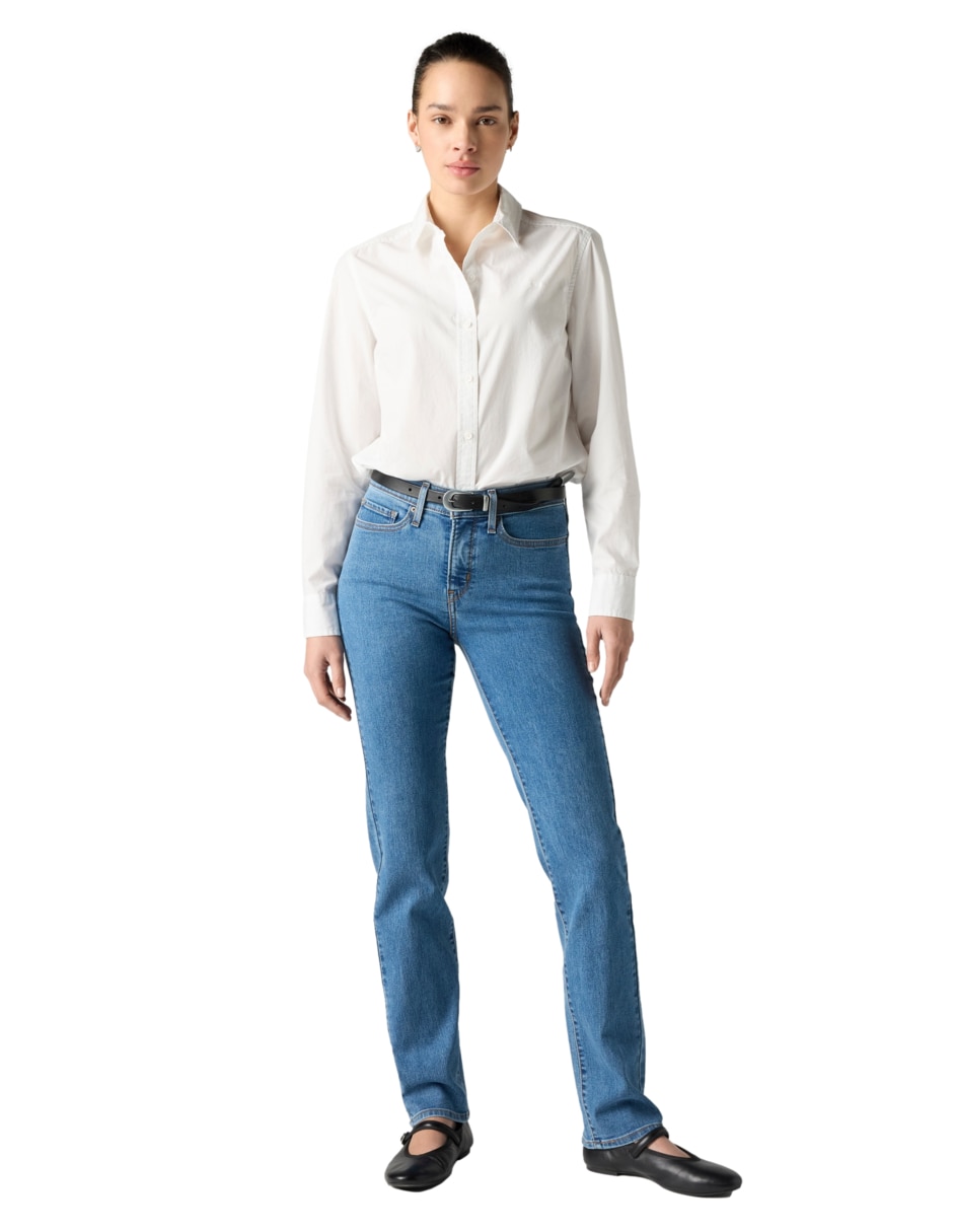 Jeans straight 314 shaping para mujer 4