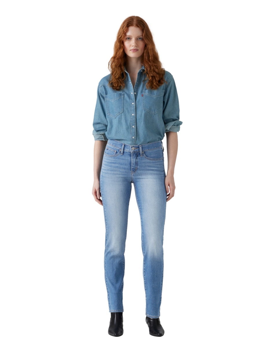 Jeans straight 314 shaping para mujer 5