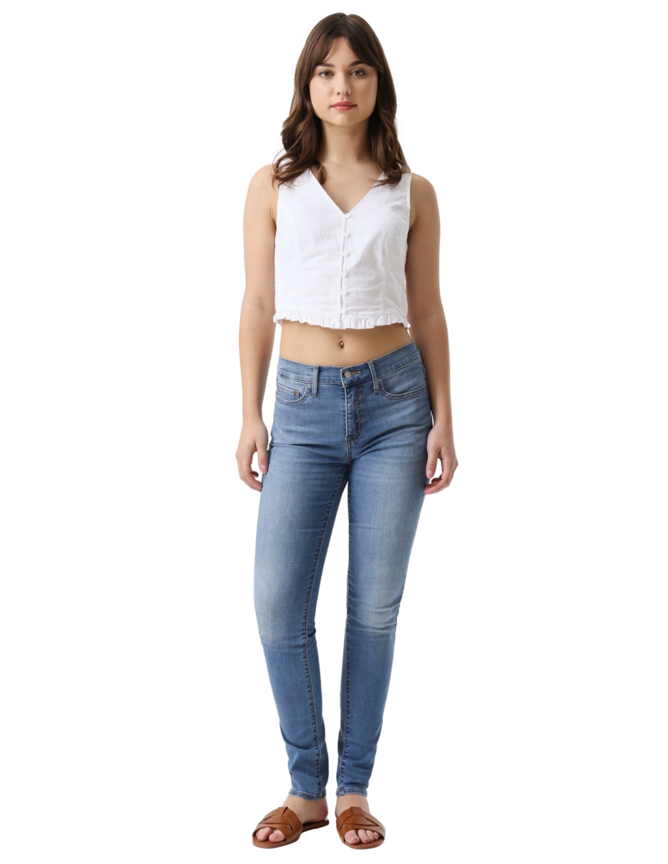 Jeans skinny cintura Levi's para mujer
