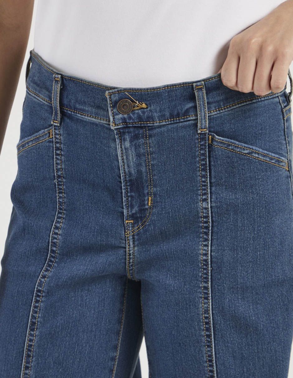 Jeans relaxed flare para mujer 3