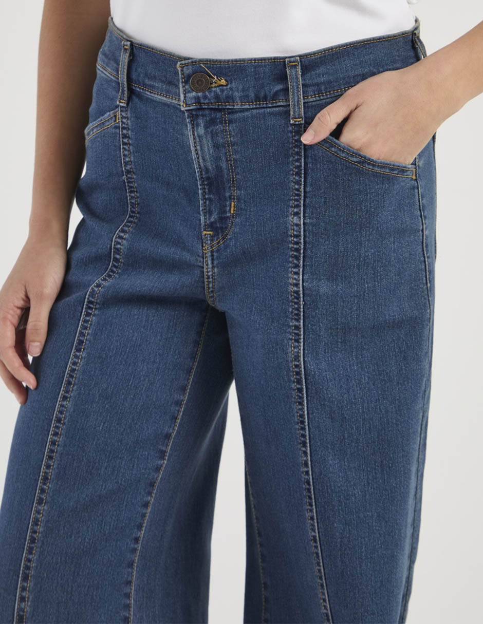 Jeans relaxed flare para mujer 2