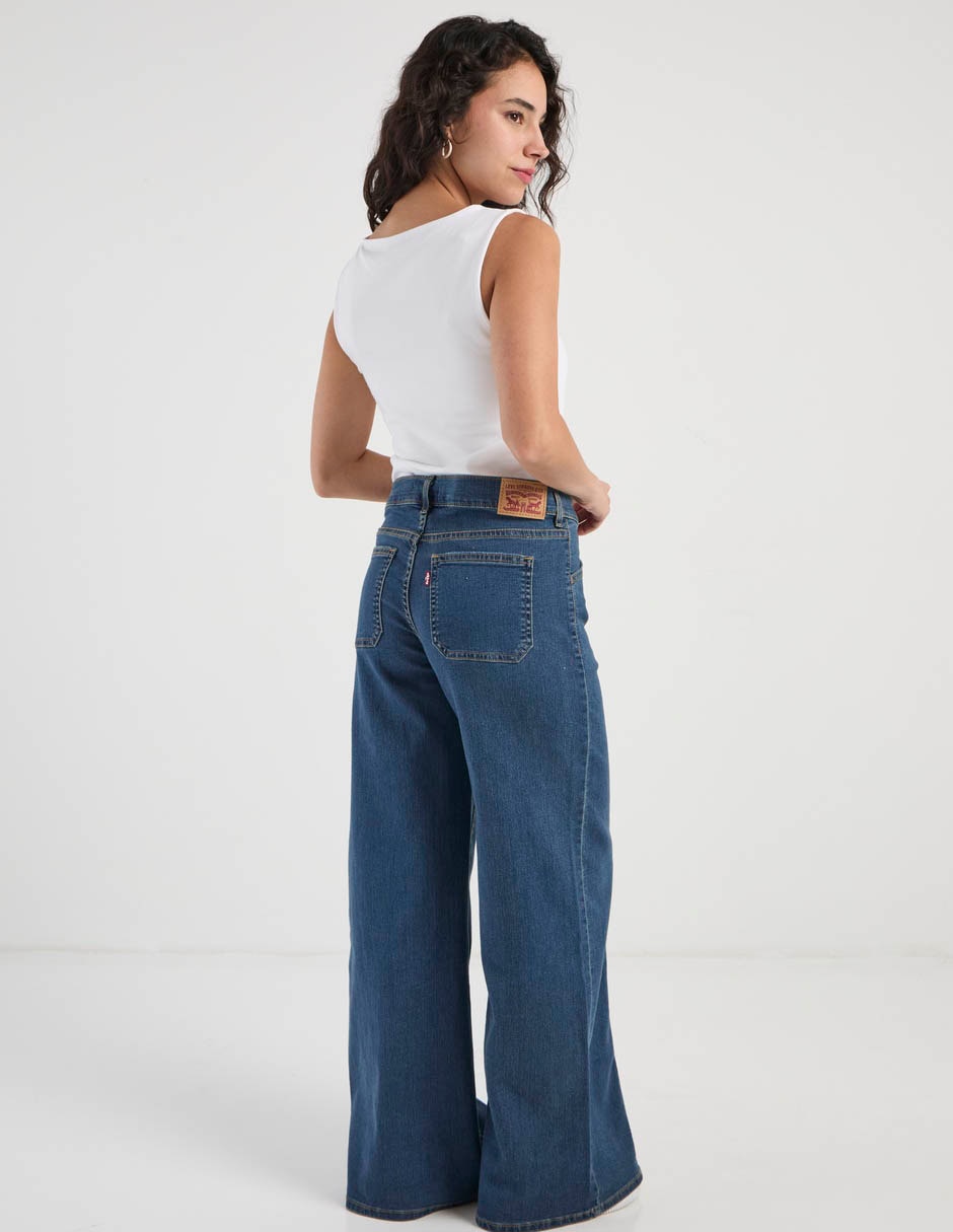 Jeans relaxed flare para mujer 6
