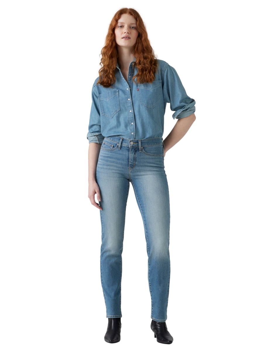 Jeans straight314para mujer 2