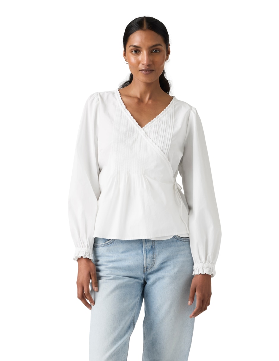 Blusa manga larga para mujer