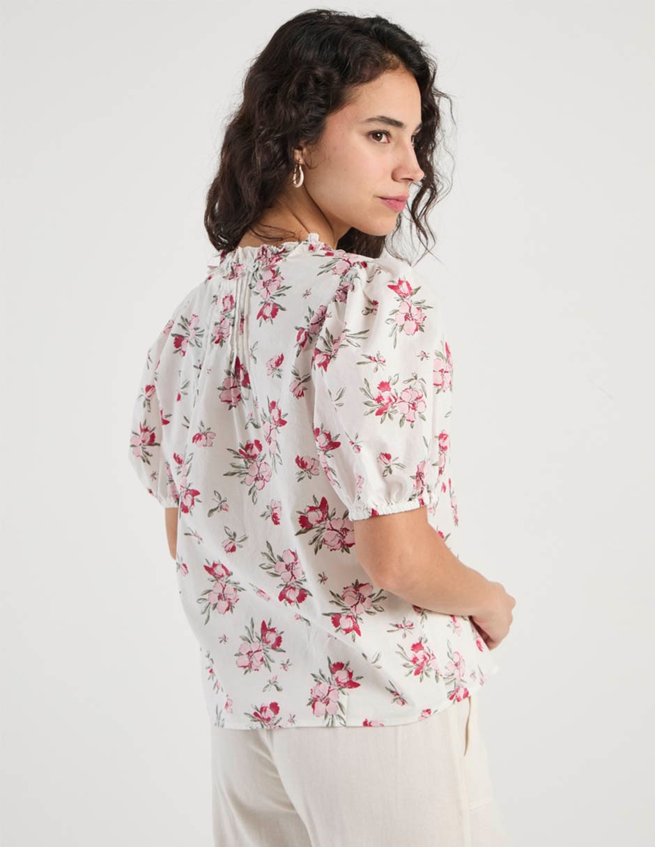 Blusa manga corta para mujer 11