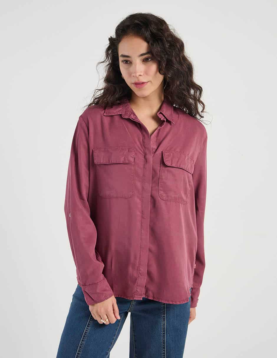 Blusa manga larga para mujer