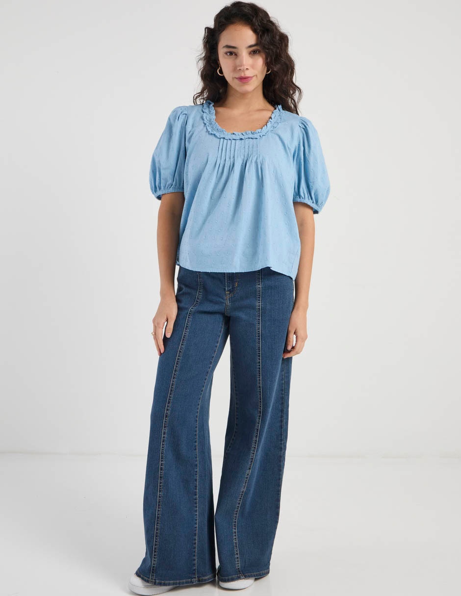 Blusa manga corta para mujer 3