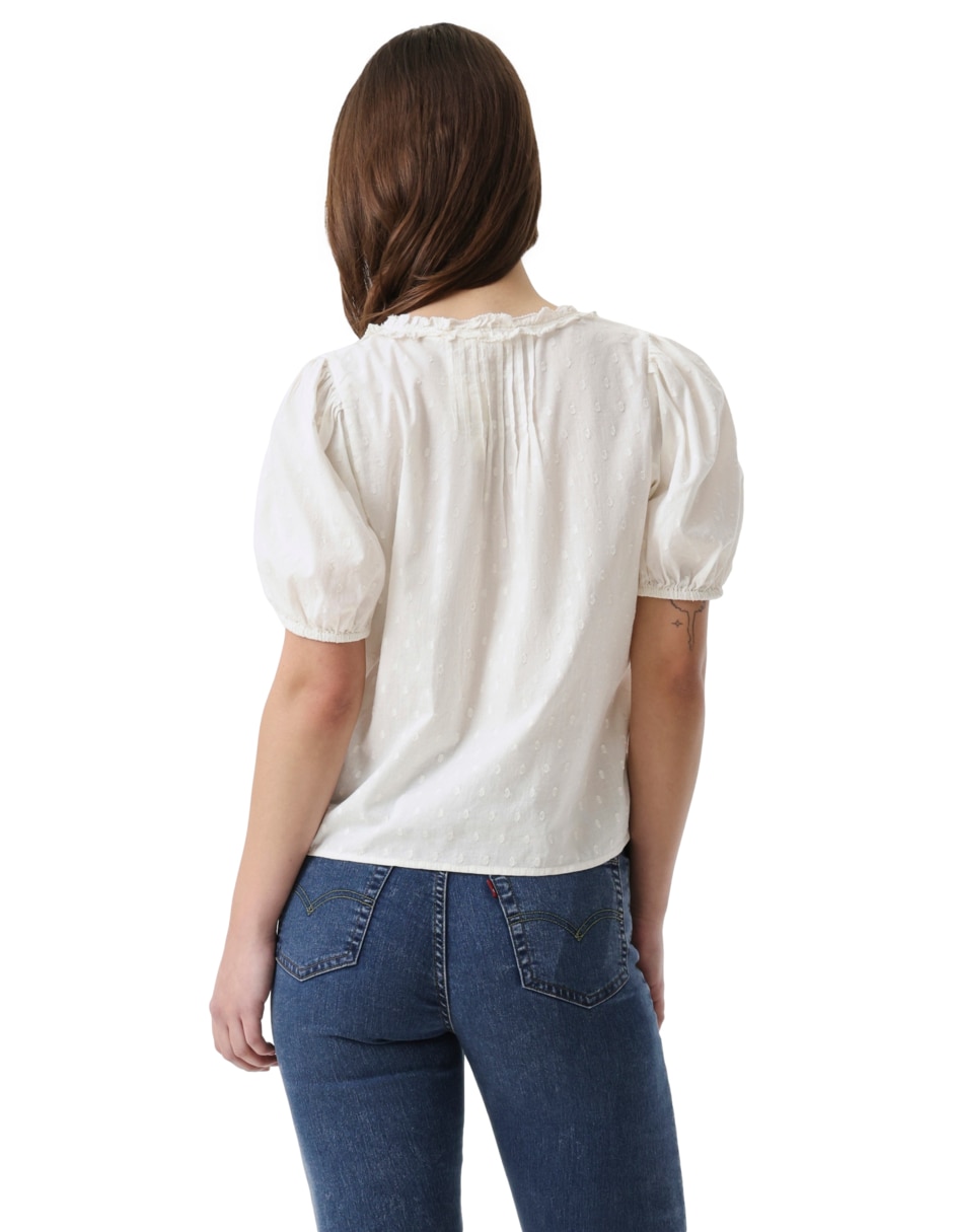 Blusa manga corta para mujer 7
