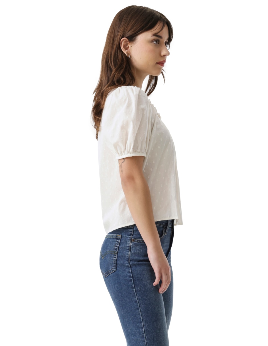 Blusa manga corta para mujer 10