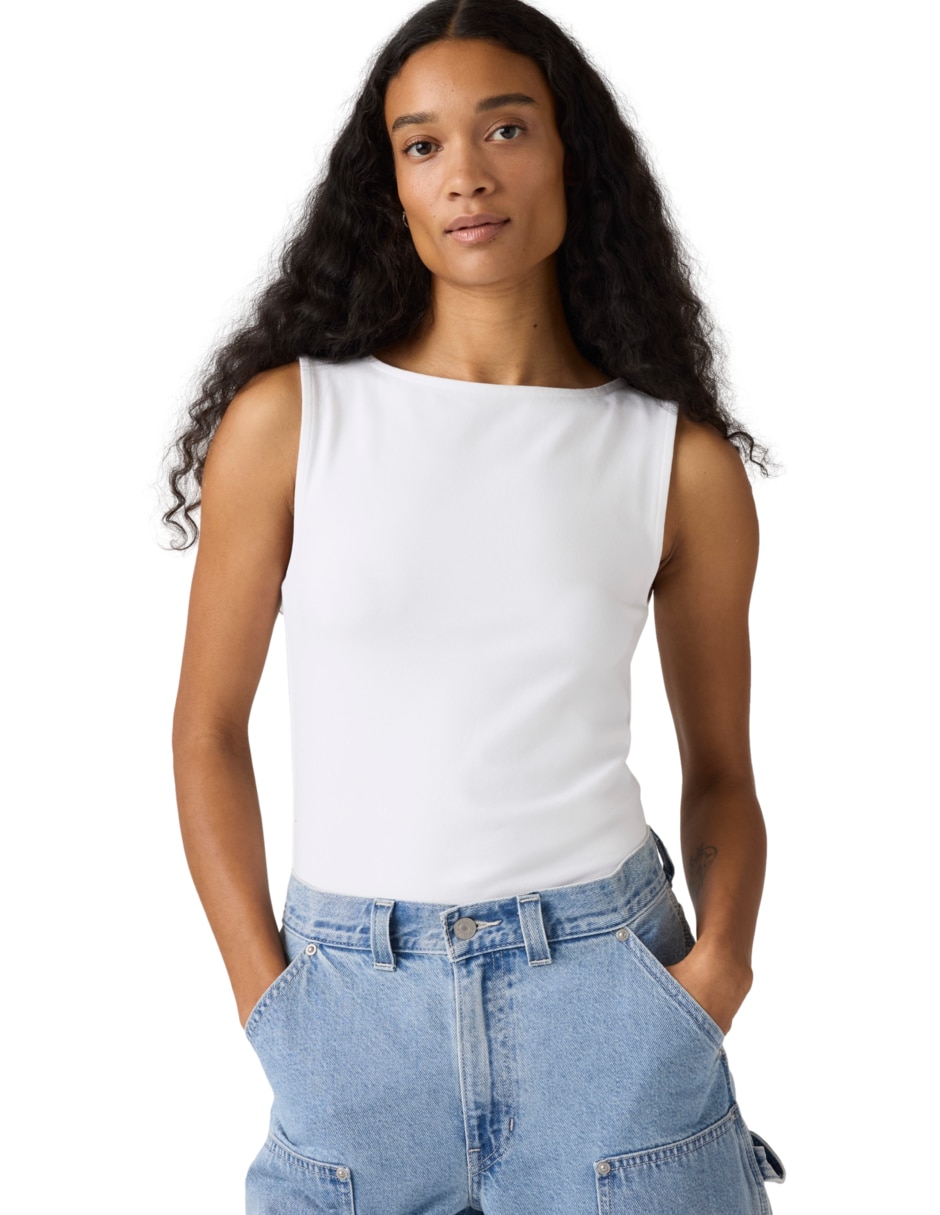 Playera levi's cuello ojal para mujer