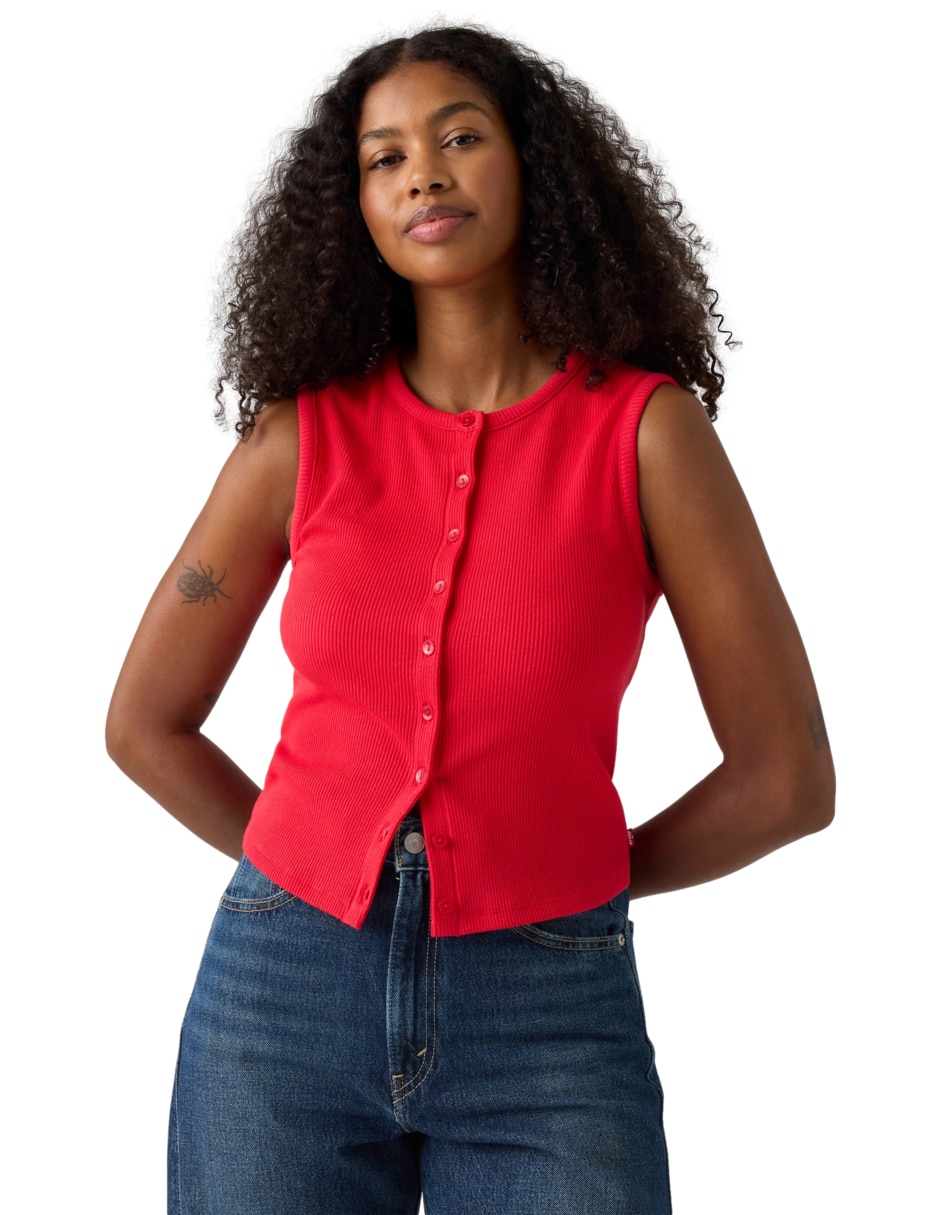 Blusa cuello redondo para mujer