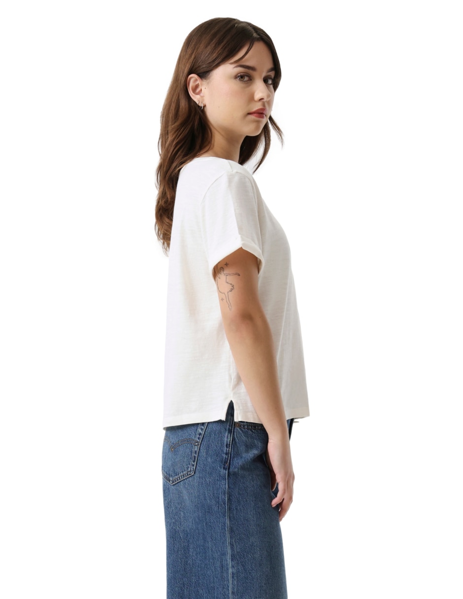 Playera manga corta Levi'S cuello redondo para mujer
