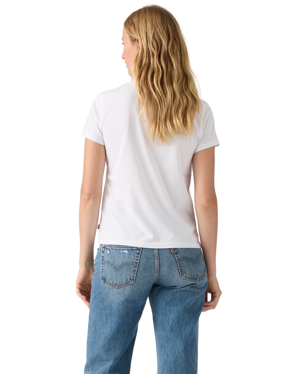 Playera manga corta cuello redondo mujer 4