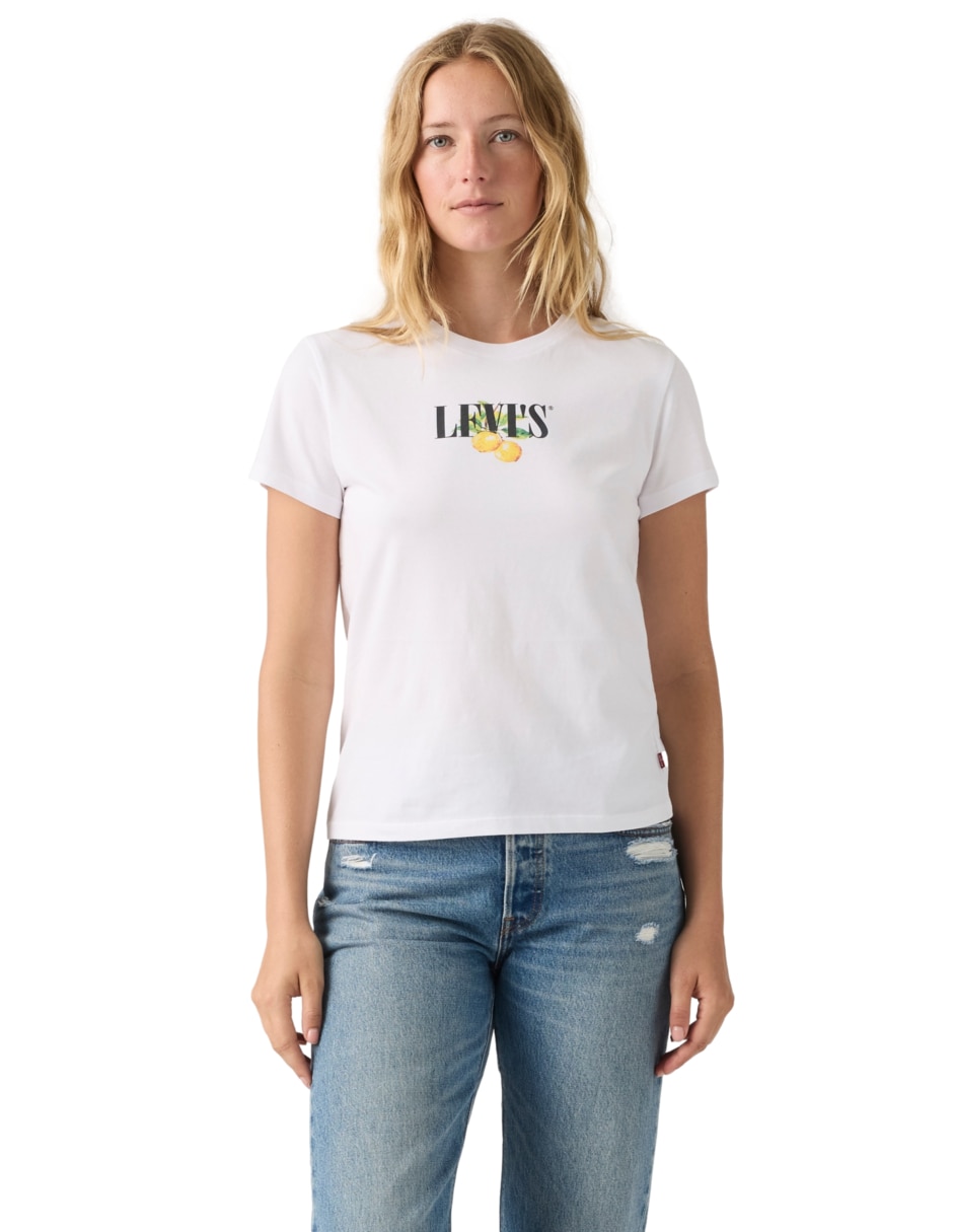 Playera manga corta cuello redondo mujer 3