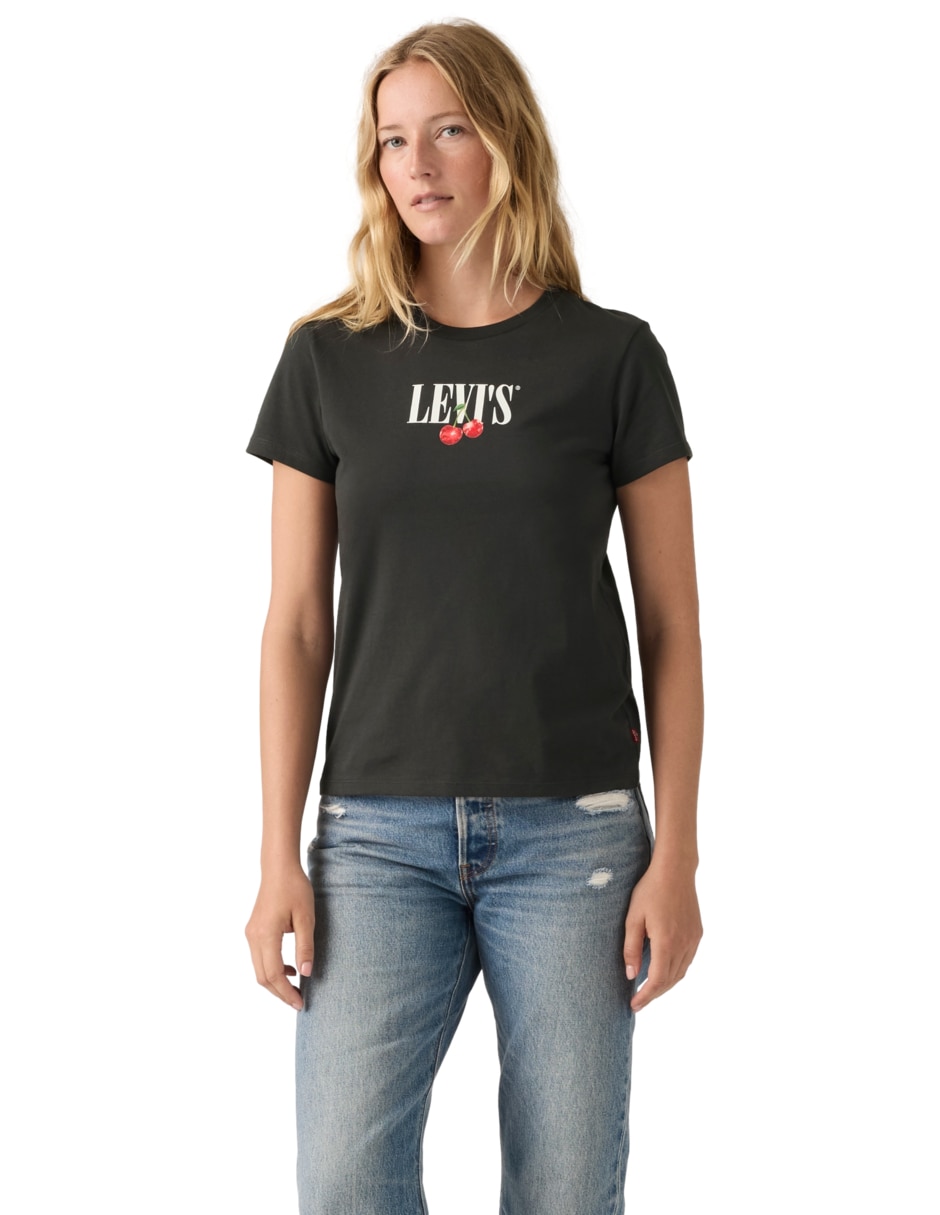 Playera manga corta cuello redondo mujer 3