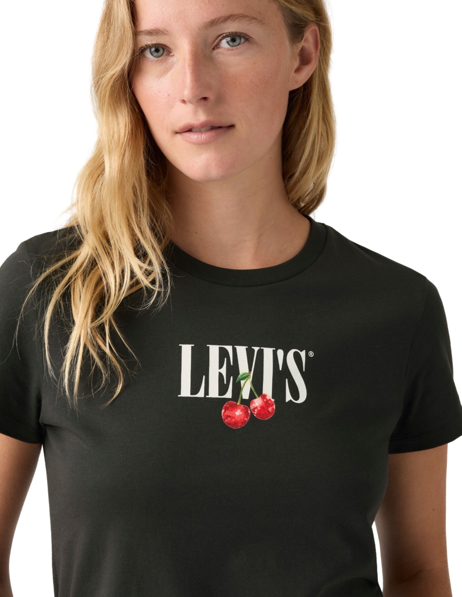 Playera manga corta cuello redondo mujer 2