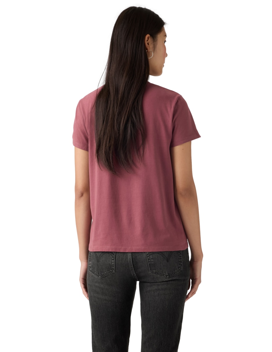 Playera manga corta cuello redondo mujer 4