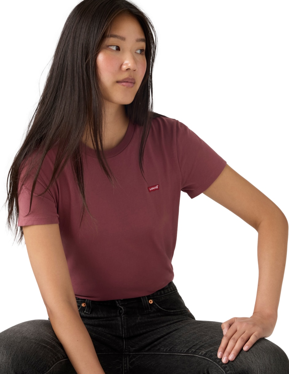 Playera manga corta cuello redondo mujer 3
