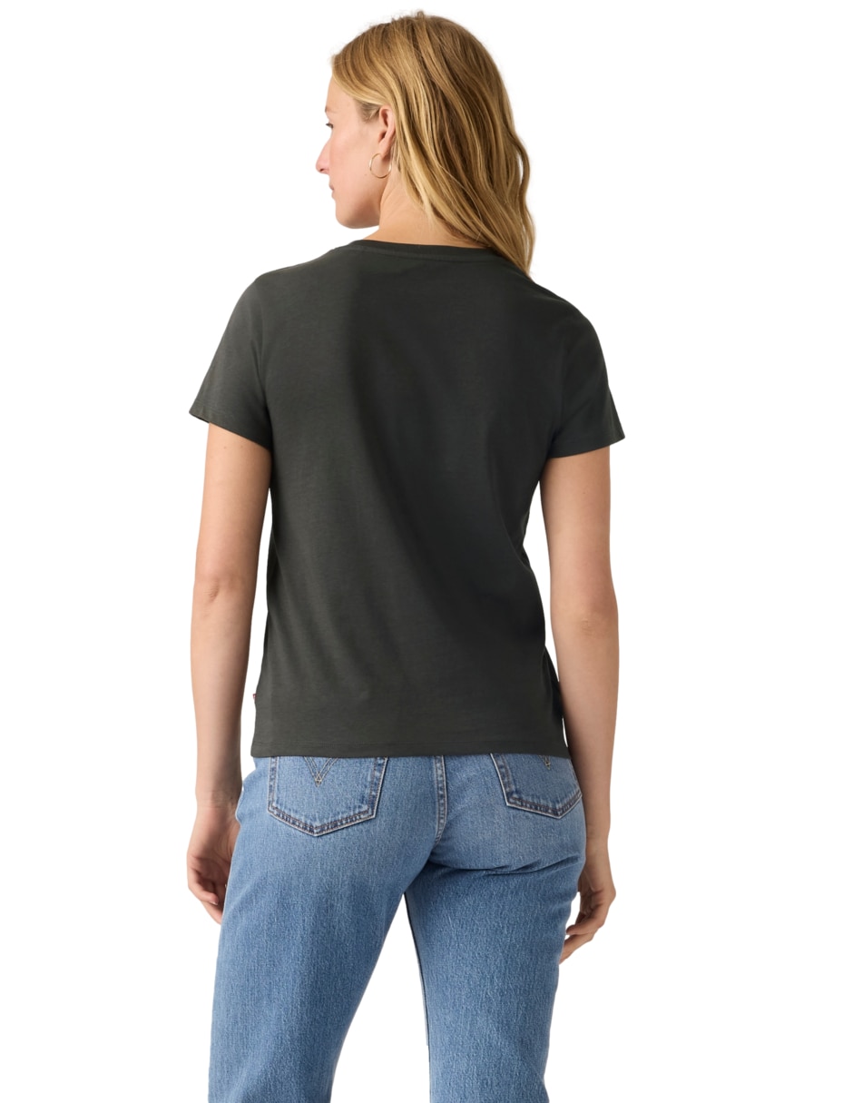 Playera manga corta cuello redondo mujer 4