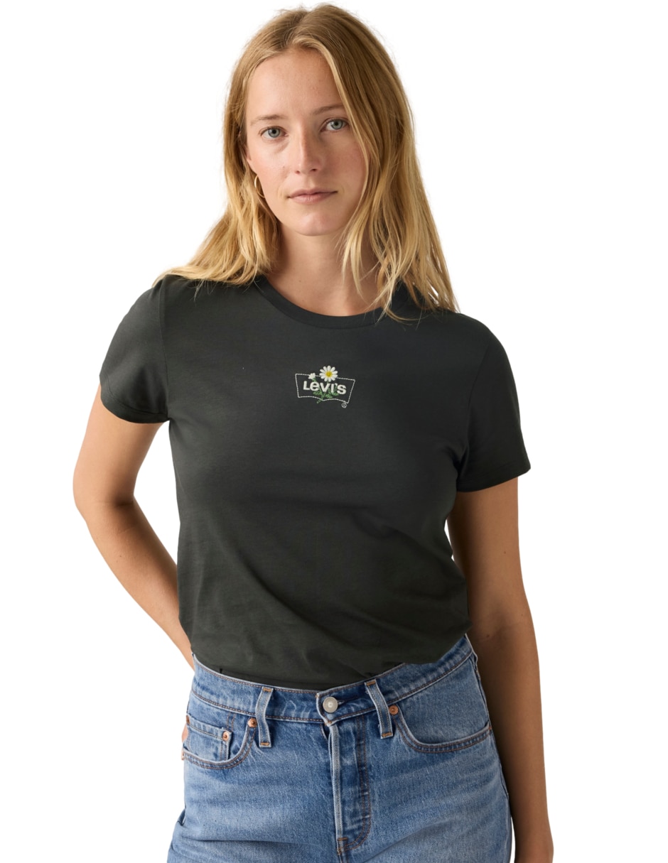 Playera manga corta cuello redondo mujer 3