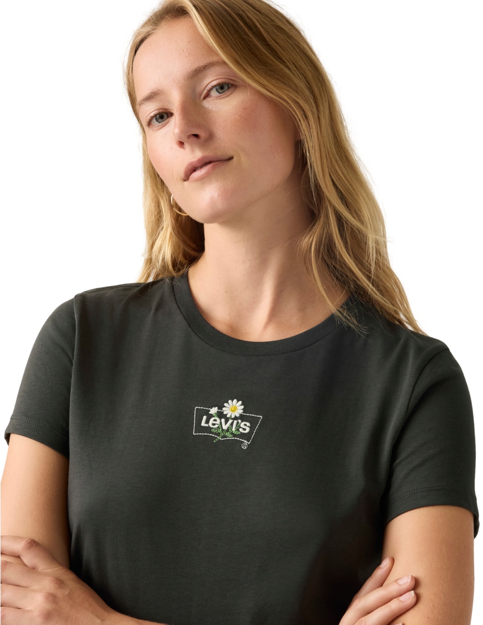 Playera manga corta cuello redondo mujer 2
