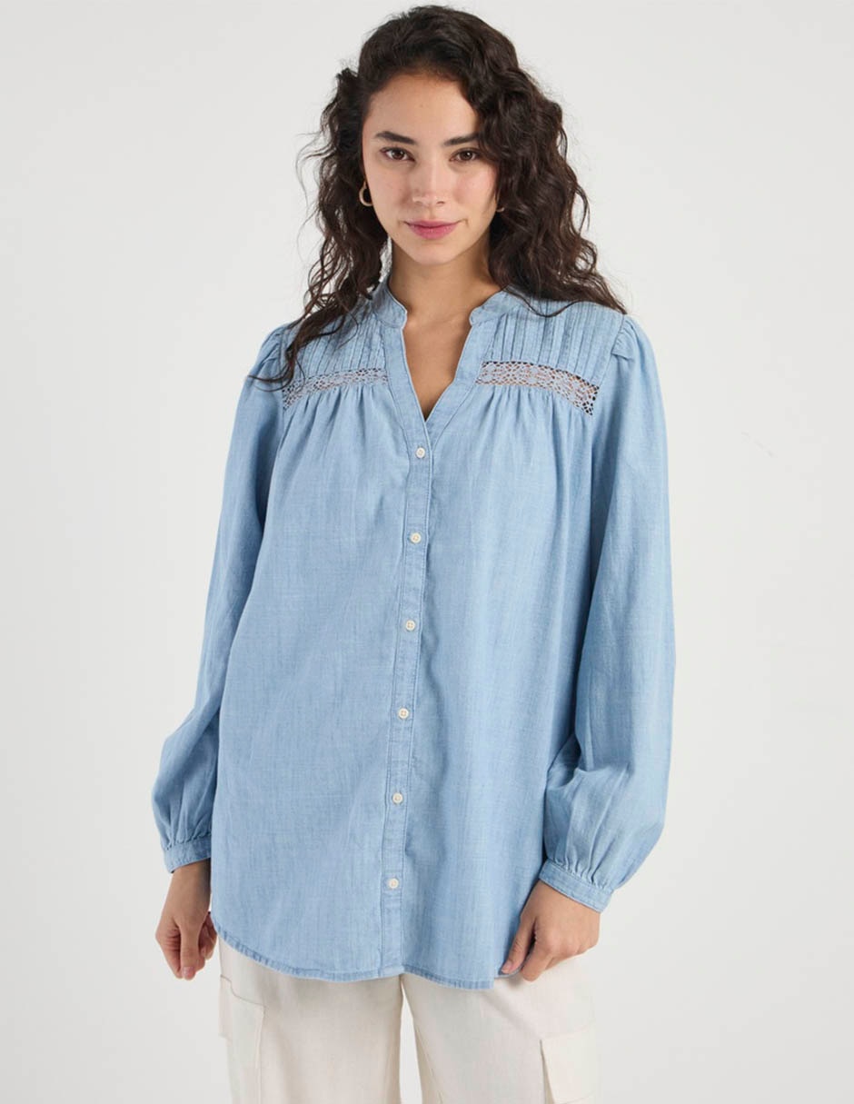 Blusa manga larga para mujer 3