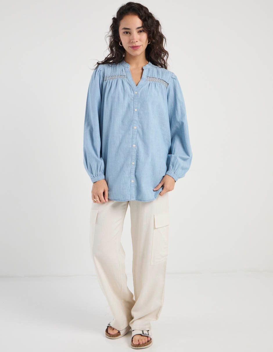 Blusa manga larga para mujer 4