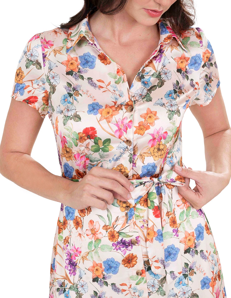 Vestido a la rodilla casual para mujer