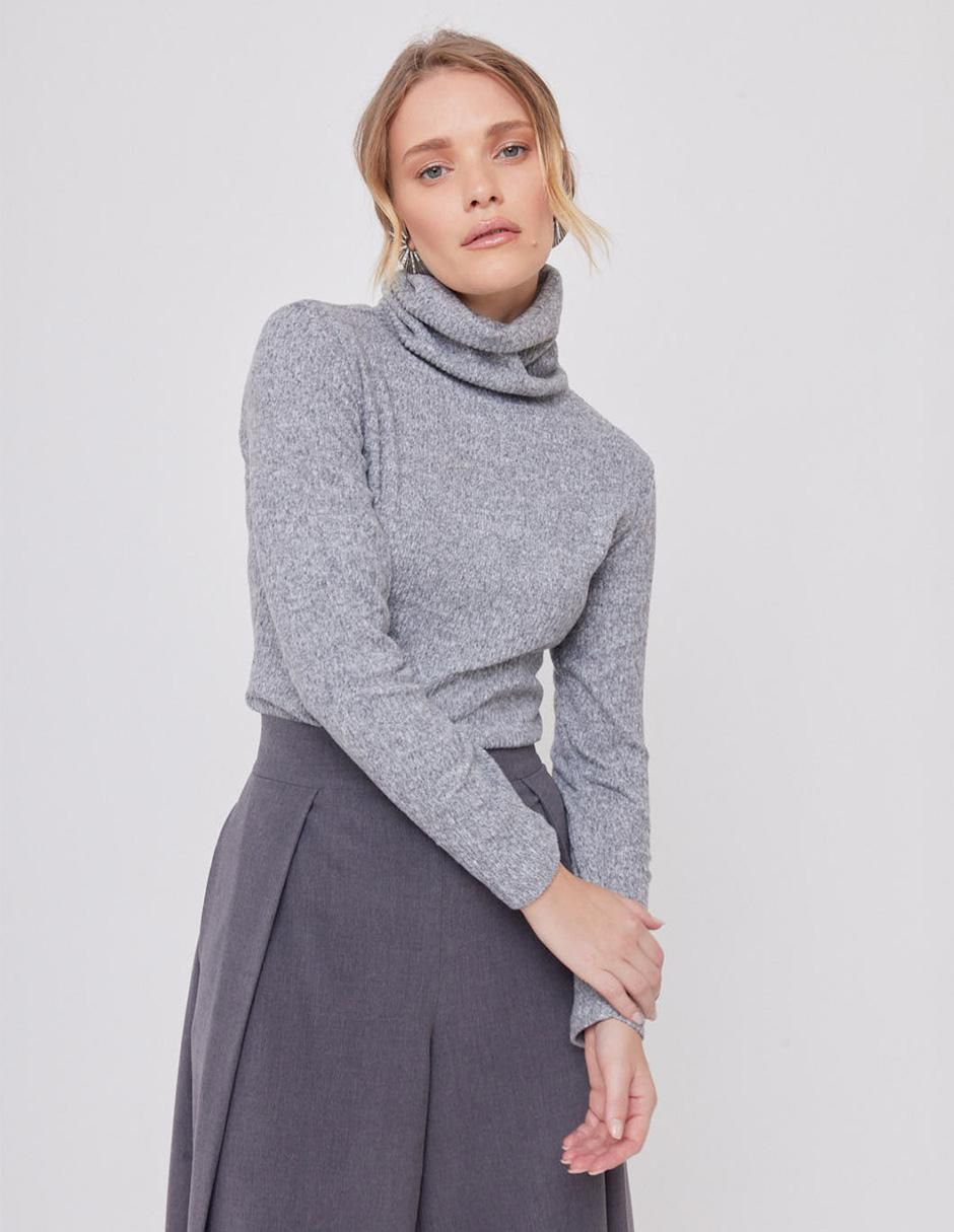 Suéter cuello alto para mujer 5