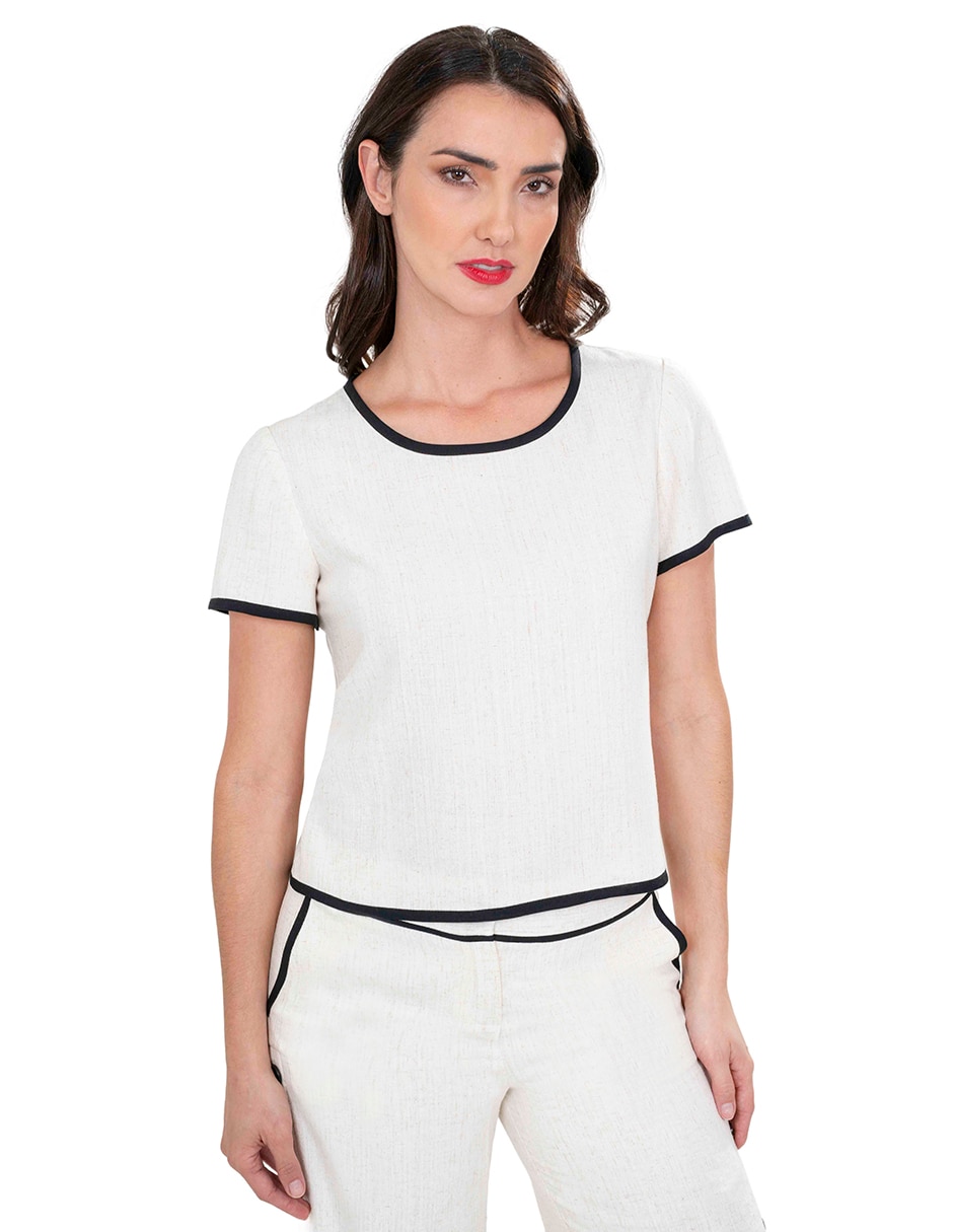 Blusa manga corta para mujer 1