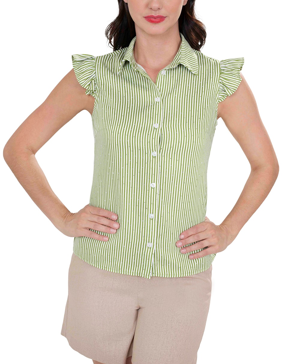 Blusa manga corta para mujer 7
