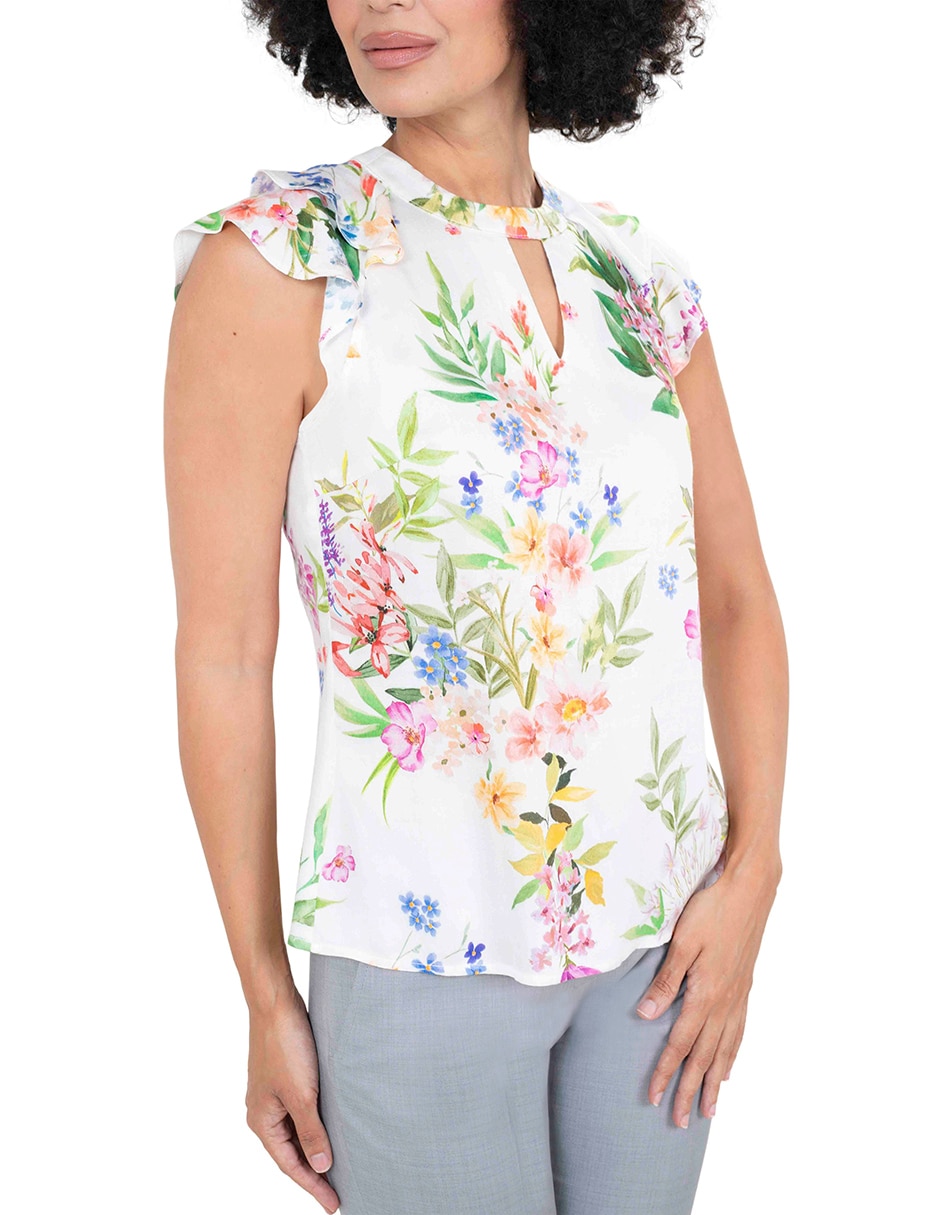 Blusa manga corta para mujer 7
