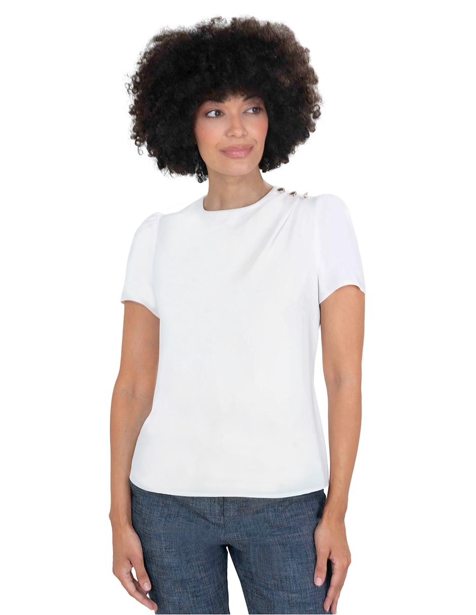 Blusa manga corta para mujer 1