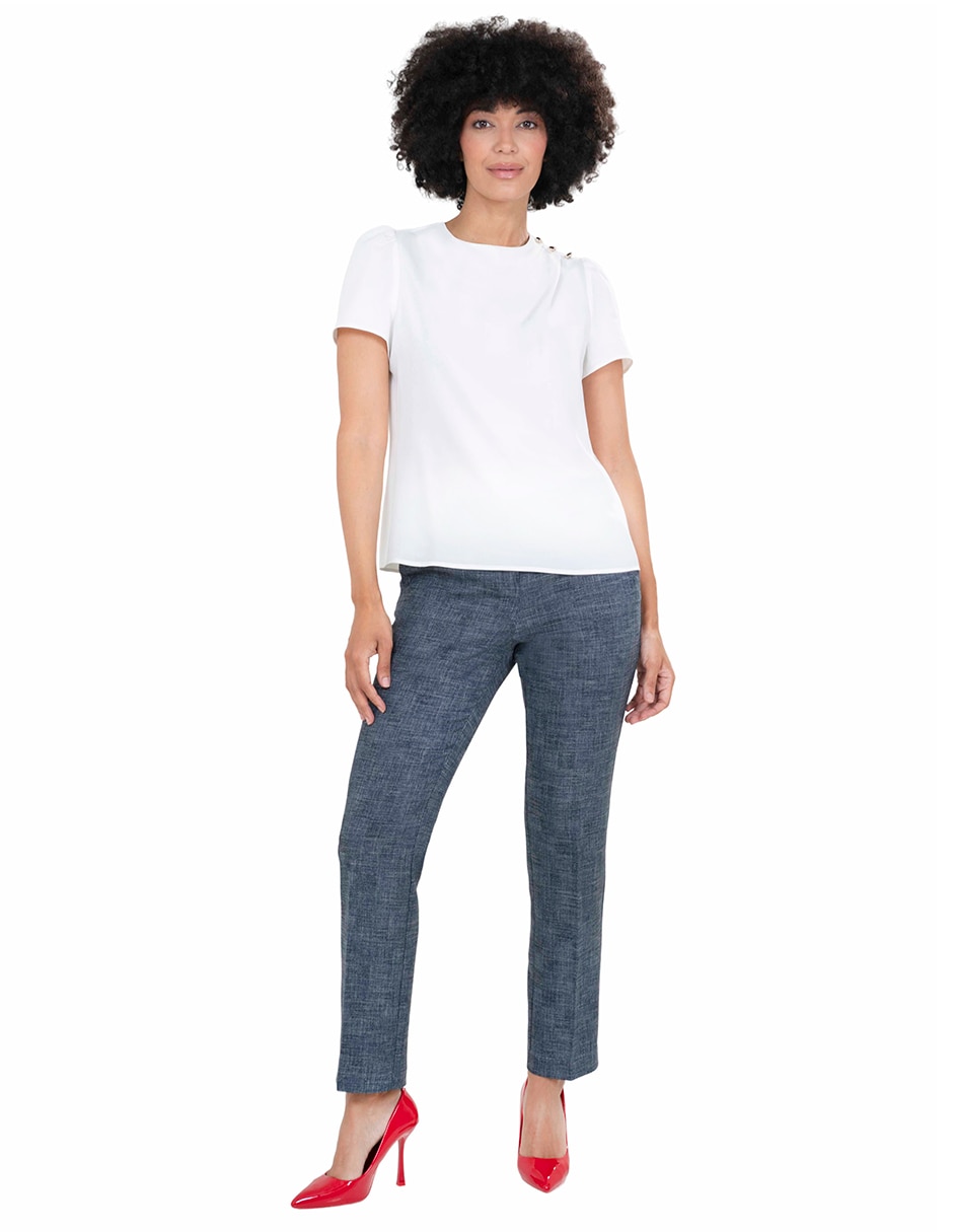 Blusa manga corta para mujer 5