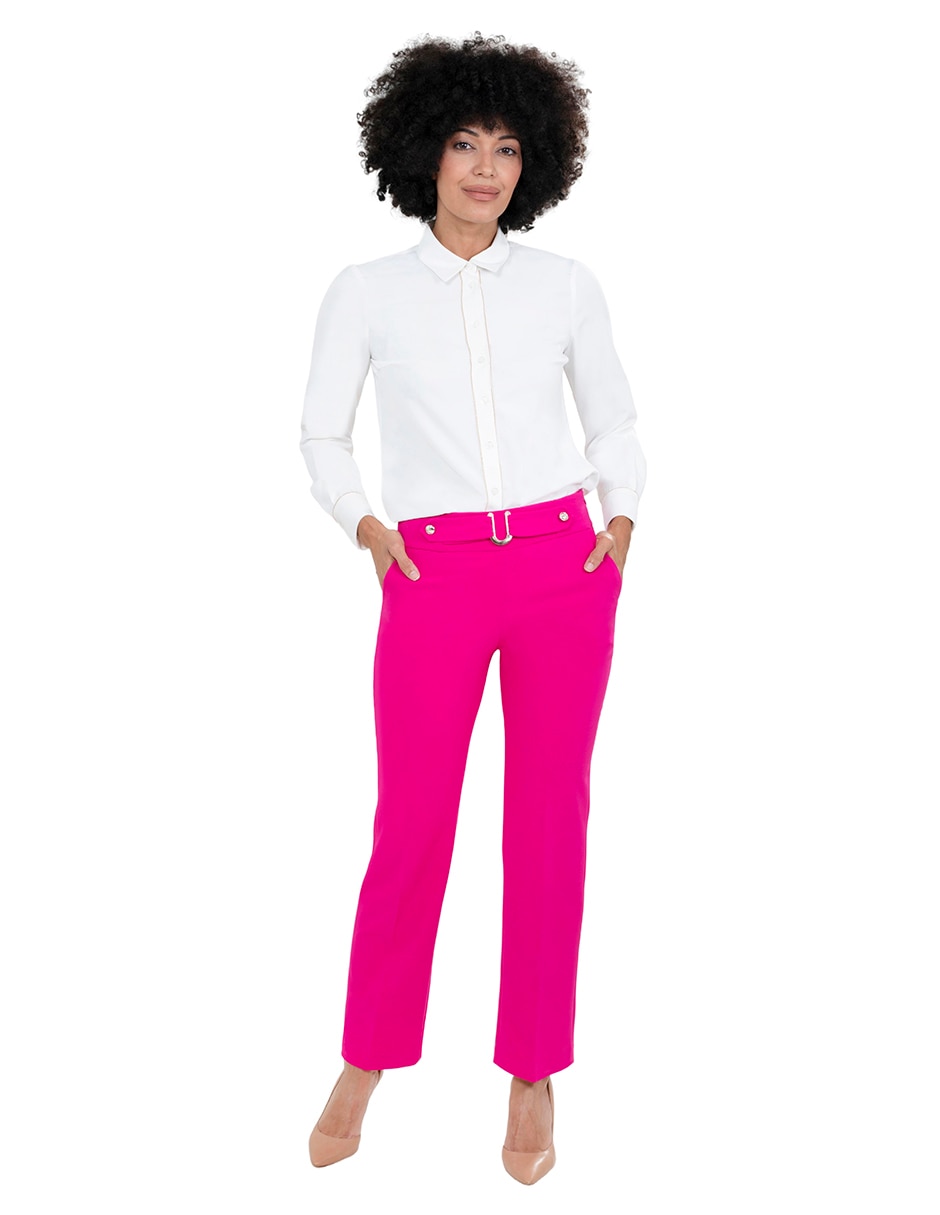 Pantalón Atelier Petite regular para mujer